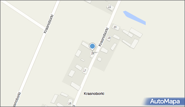 Krasnoborki, Krasnoborki, 18, mapa Krasnoborki