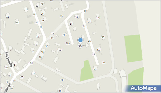 Krasnobród, Króla Jana III Sobieskiego, 40a, mapa Krasnobród