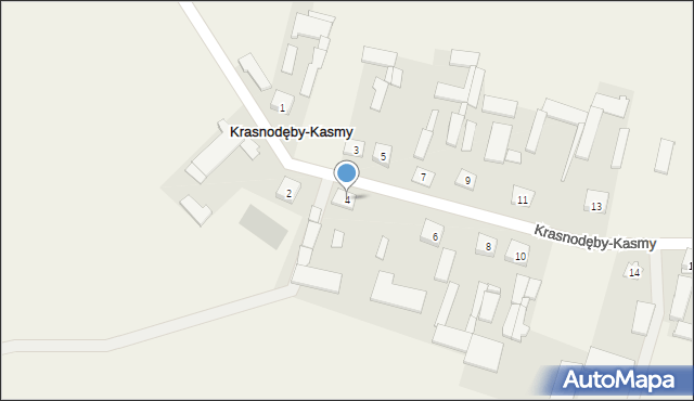 Krasnodęby-Kasmy, Krasnodęby-Kasmy, 4, mapa Krasnodęby-Kasmy