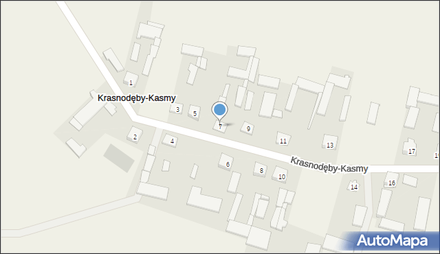Krasnodęby-Kasmy, Krasnodęby-Kasmy, 7, mapa Krasnodęby-Kasmy