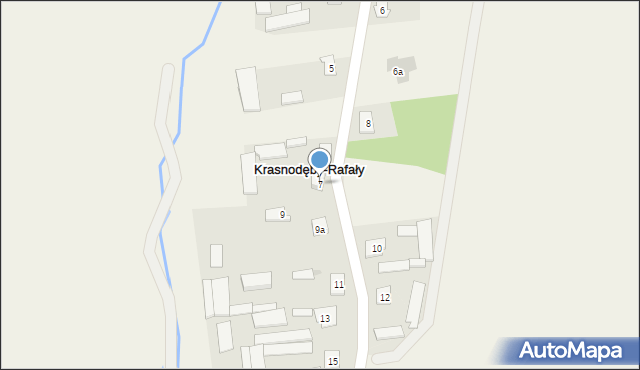 Krasnodęby-Rafały, Krasnodęby-Rafały, 7, mapa Krasnodęby-Rafały