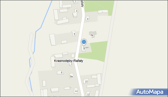 Krasnodęby-Rafały, Krasnodęby-Rafały, 8, mapa Krasnodęby-Rafały