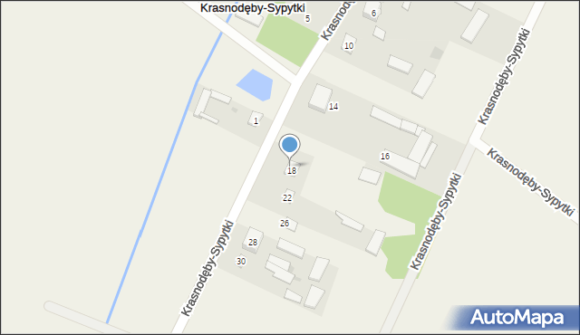 Krasnodęby-Sypytki, Krasnodęby-Sypytki, 20, mapa Krasnodęby-Sypytki