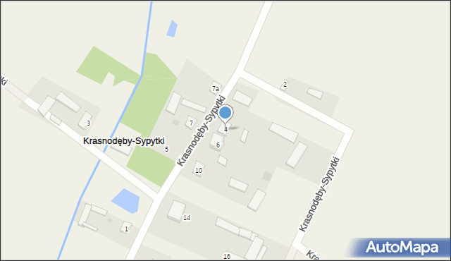 Krasnodęby-Sypytki, Krasnodęby-Sypytki, 4, mapa Krasnodęby-Sypytki