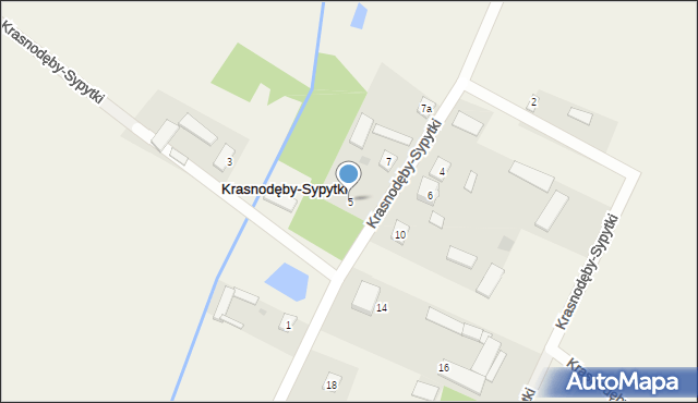 Krasnodęby-Sypytki, Krasnodęby-Sypytki, 5, mapa Krasnodęby-Sypytki