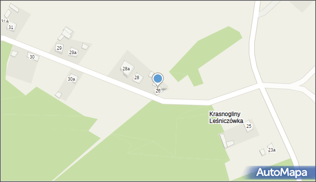 Krasnogliny, Krasnogliny, 26, mapa Krasnogliny