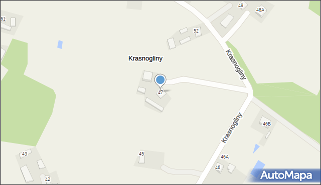 Krasnogliny, Krasnogliny, 47, mapa Krasnogliny