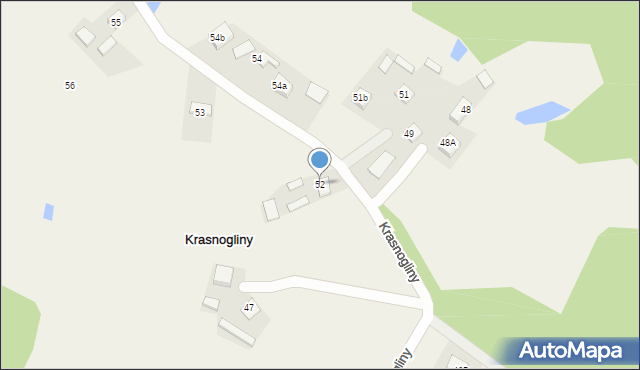 Krasnogliny, Krasnogliny, 52, mapa Krasnogliny