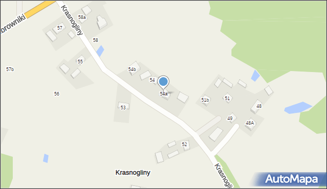 Krasnogliny, Krasnogliny, 54a, mapa Krasnogliny