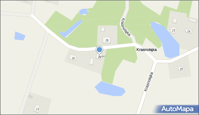 Krasnołąka, Krasnołąka, 29, mapa Krasnołąka