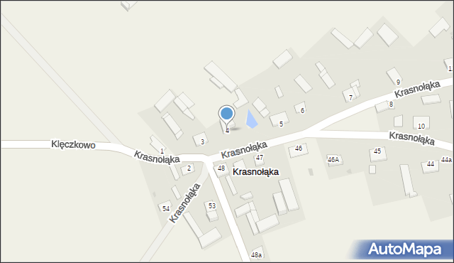 Krasnołąka, Krasnołąka, 4, mapa Krasnołąka