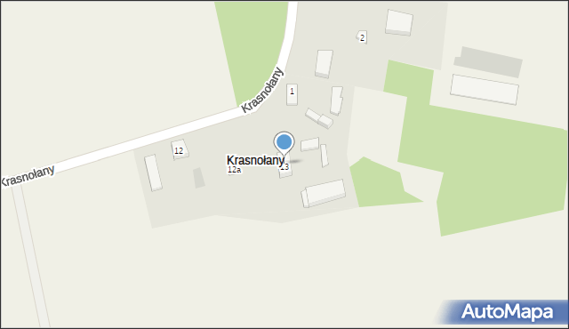 Krasnołany, Krasnołany, 14, mapa Krasnołany