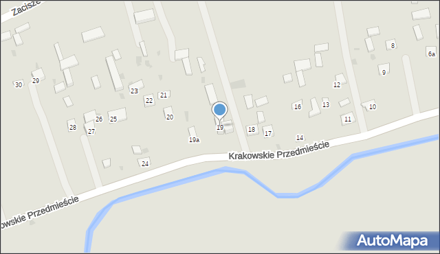 Krasnystaw, Krakowskie Przedmieście, 19, mapa Krasnystaw