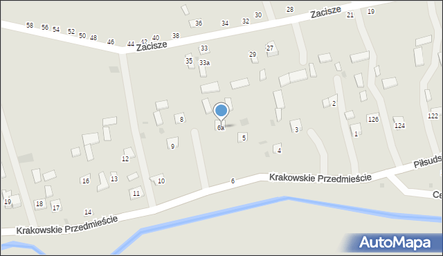 Krasnystaw, Krakowskie Przedmieście, 6a, mapa Krasnystaw