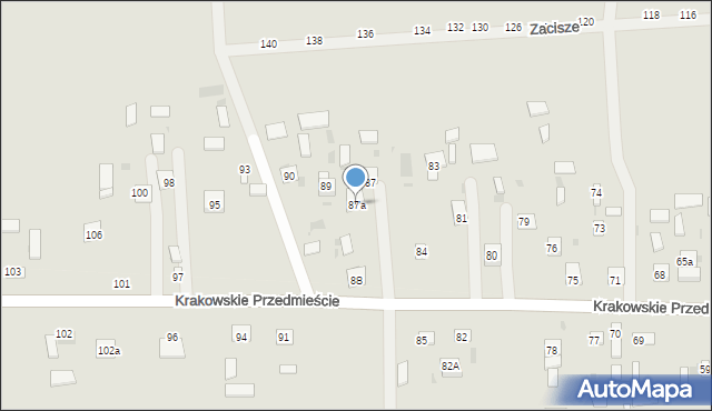 Krasnystaw, Krakowskie Przedmieście, 87a, mapa Krasnystaw