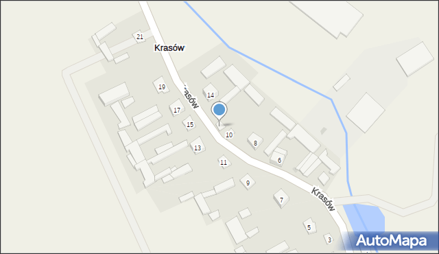 Krasów, Krasów, 12, mapa Krasów