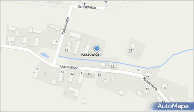 Krasowice, Krasowice, 21, mapa Krasowice