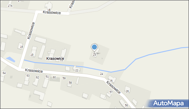 Krasowice, Krasowice, 23, mapa Krasowice