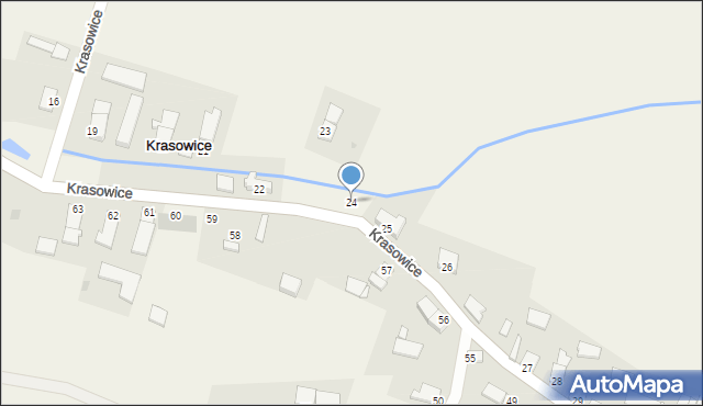 Krasowice, Krasowice, 24, mapa Krasowice