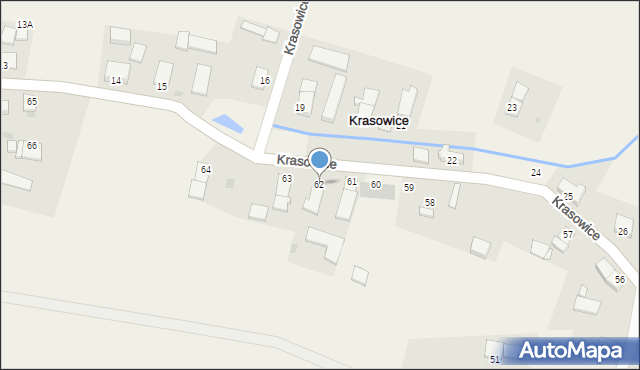 Krasowice, Krasowice, 62, mapa Krasowice