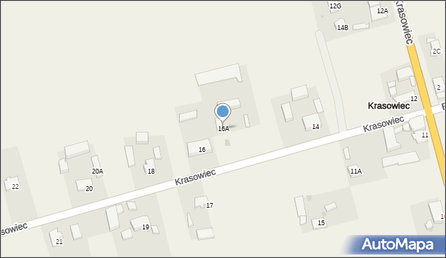 Krasowiec, Krasowiec, 16A, mapa Krasowiec