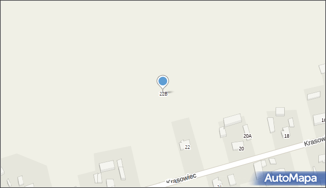 Krasowiec, Krasowiec, 22B, mapa Krasowiec