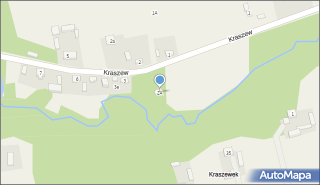 Kraszew, Kraszew, 2A, mapa Kraszew