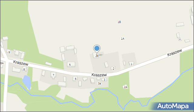 Kraszew, Kraszew, 2b, mapa Kraszew