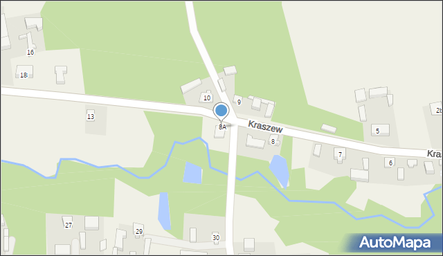 Kraszew, Kraszew, 8A, mapa Kraszew