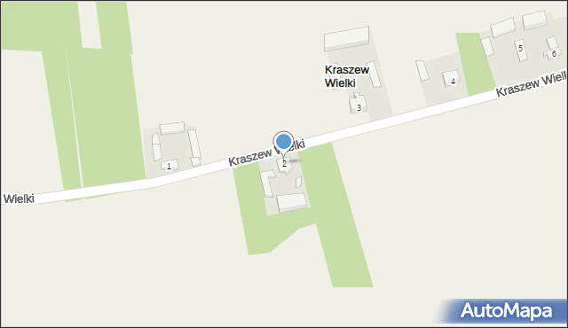 Kraszew Wielki, Kraszew Wielki, 2, mapa Kraszew Wielki