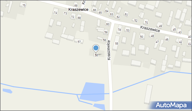 Kraszewice, Kraszewice, 56, mapa Kraszewice