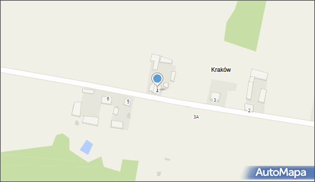 Kraszewo, Kraszewo, 4, mapa Kraszewo