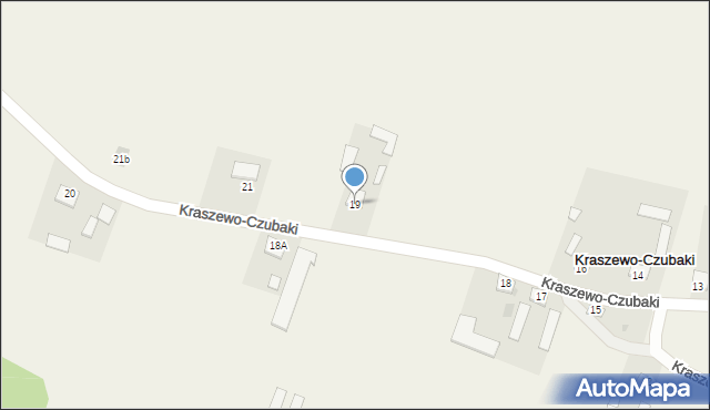 Kraszewo-Czubaki, Kraszewo-Czubaki, 19, mapa Kraszewo-Czubaki