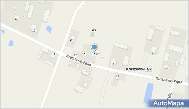 Kraszewo-Falki, Kraszewo-Falki, 15a, mapa Kraszewo-Falki