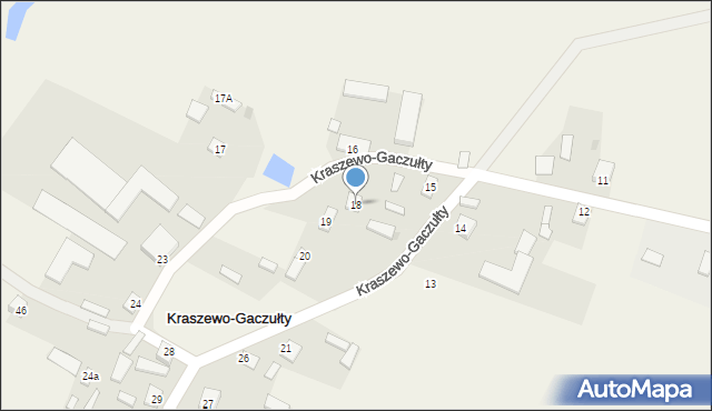 Kraszewo-Gaczułty, Kraszewo-Gaczułty, 18, mapa Kraszewo-Gaczułty