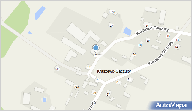 Kraszewo-Gaczułty, Kraszewo-Gaczułty, 23, mapa Kraszewo-Gaczułty