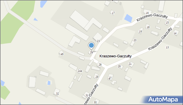 Kraszewo-Gaczułty, Kraszewo-Gaczułty, 24, mapa Kraszewo-Gaczułty