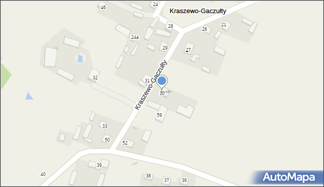 Kraszewo-Gaczułty, Kraszewo-Gaczułty, 30, mapa Kraszewo-Gaczułty