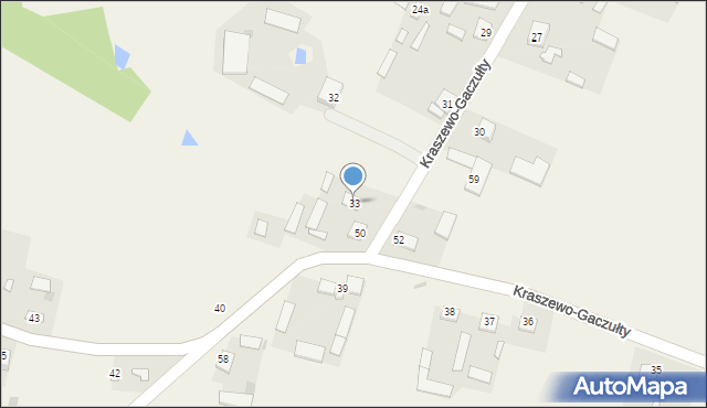 Kraszewo-Gaczułty, Kraszewo-Gaczułty, 33, mapa Kraszewo-Gaczułty
