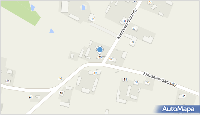 Kraszewo-Gaczułty, Kraszewo-Gaczułty, 50, mapa Kraszewo-Gaczułty
