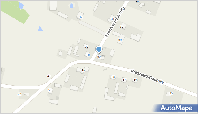 Kraszewo-Gaczułty, Kraszewo-Gaczułty, 52, mapa Kraszewo-Gaczułty