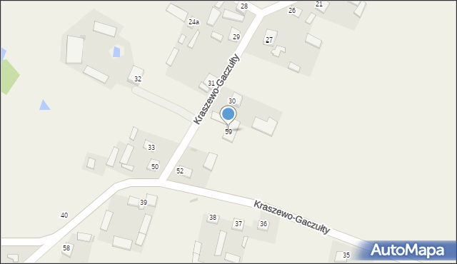Kraszewo-Gaczułty, Kraszewo-Gaczułty, 59, mapa Kraszewo-Gaczułty