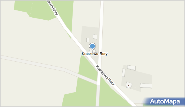 Kraszewo-Rory, Kraszewo-Rory, 10, mapa Kraszewo-Rory