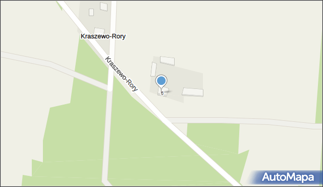 Kraszewo-Rory, Kraszewo-Rory, 6, mapa Kraszewo-Rory