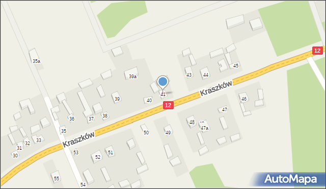 Kraszków, Kraszków, 41, mapa Kraszków