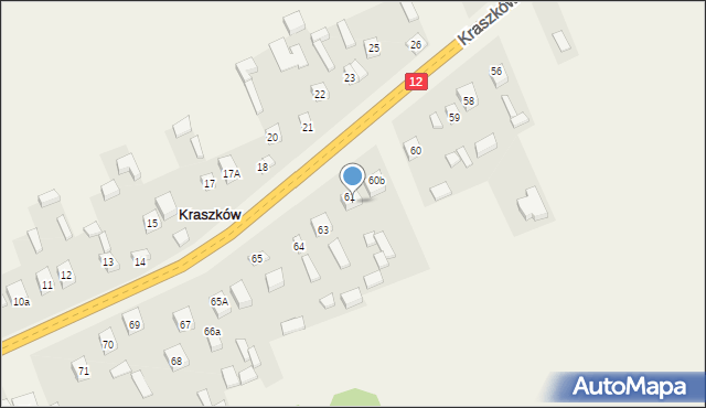 Kraszków, Kraszków, 62, mapa Kraszków