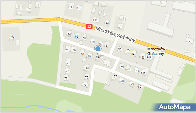 Kraszków, Kraszków, 65A, mapa Kraszków