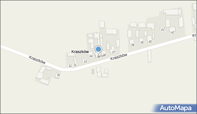 Kraszków, Kraszków, 35, mapa Kraszków