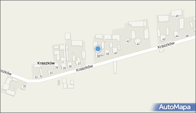 Kraszków, Kraszków, 38, mapa Kraszków