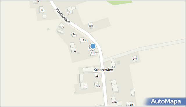 Kraszowice, Kraszowice, 11b, mapa Kraszowice